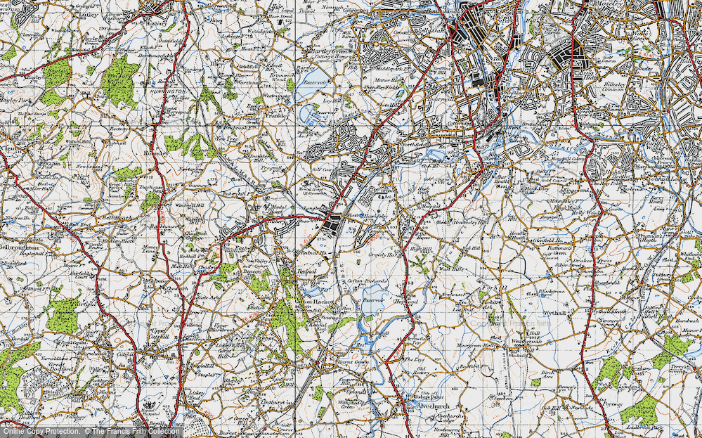 Old Map of Longbridge, 1947 in 1947