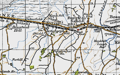 Old map of Longburgh in 1947