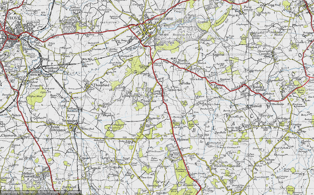 Old Map of Longburton, 1945 in 1945