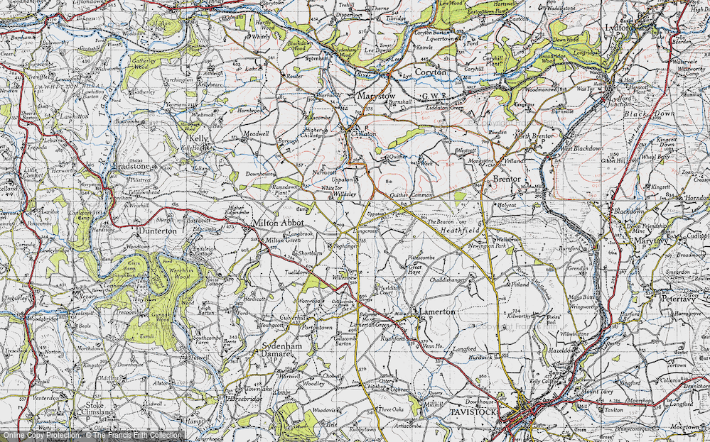 Old Map of Longcross, 1946 in 1946