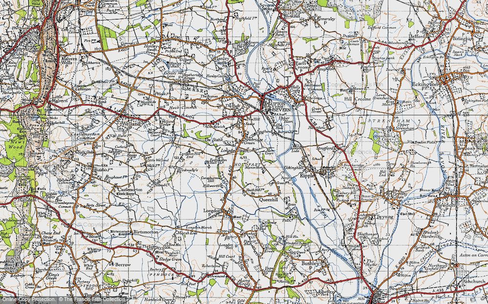 Old Map of Longdon Heath, 1947 in 1947