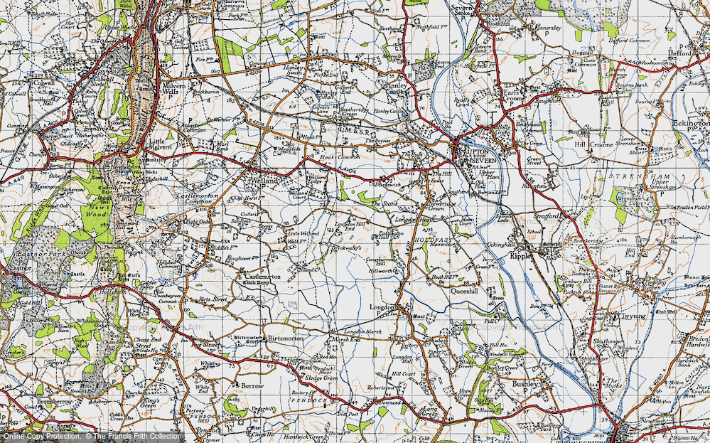Old Map of Longdon Hill End, 1947 in 1947