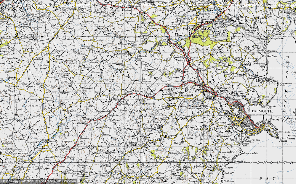 Old Map of Longdowns, 1946 in 1946