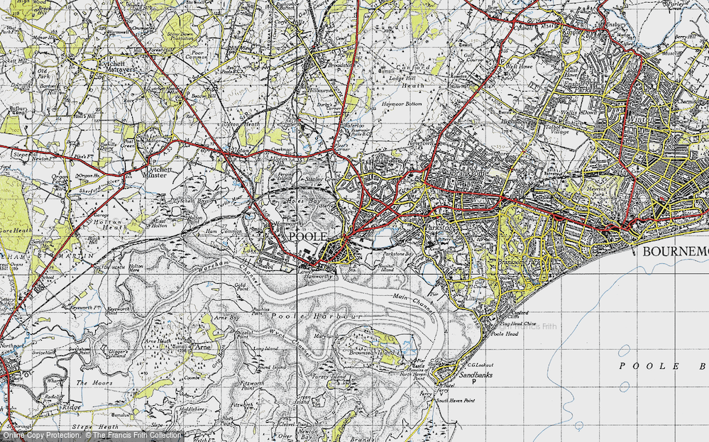 Map Of Longfleet 1940 Francis Frith
