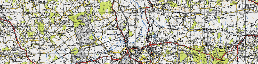 Old map of Longford in 1946