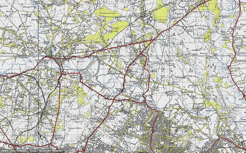 Old Map of Longham, 1940 in 1940