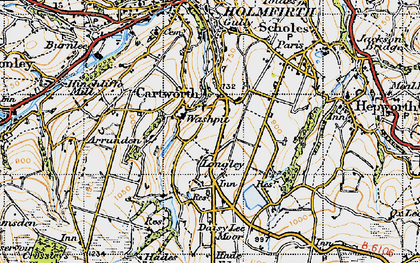 Old map of Longley in 1947