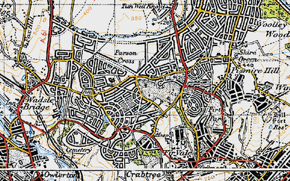Old map of Longley in 1947