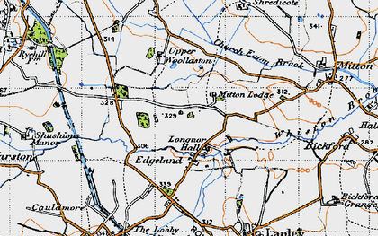 Old map of Longnor in 1946