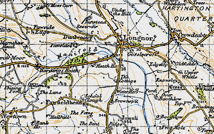 Old map of Brownspit in 1947