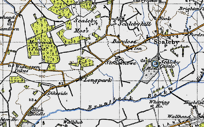 Old map of Longpark in 1947