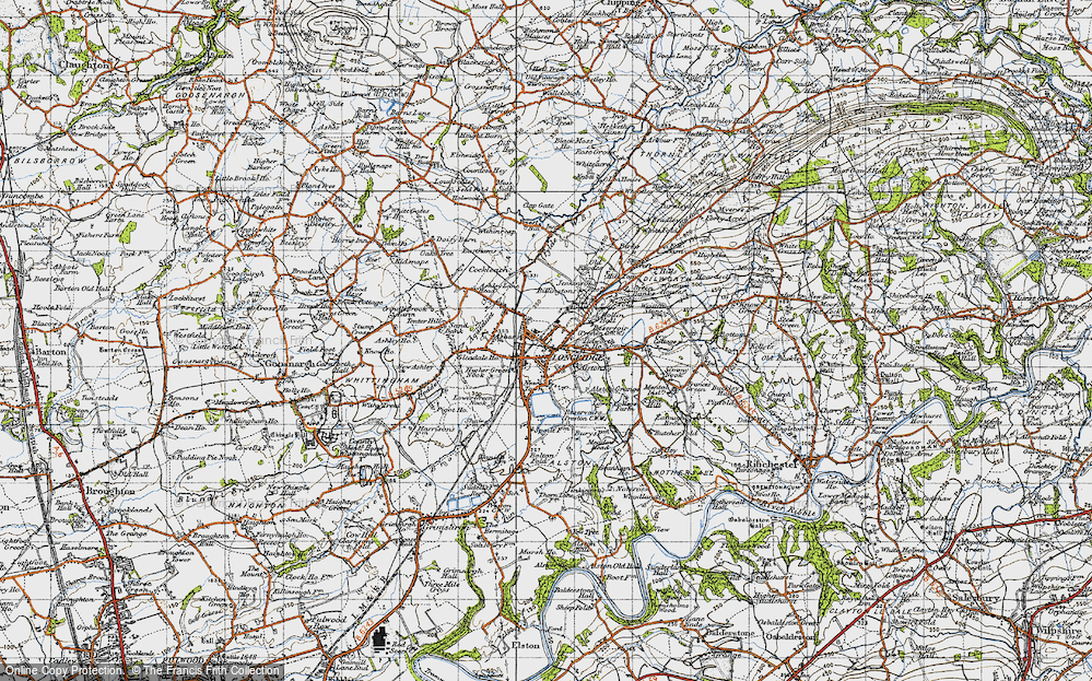 Old Map of Longridge, 1947 in 1947