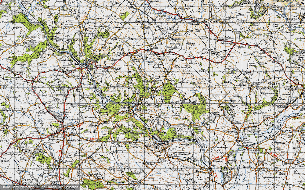 Old Map of Longshaw, 1946 in 1946
