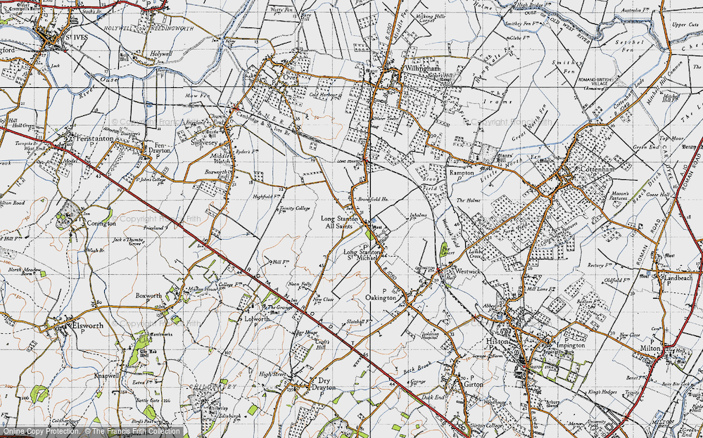 Old Map of Longstanton, 1946 in 1946