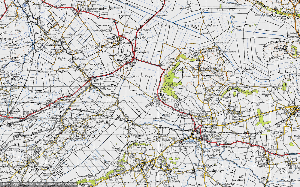 Old Map of Longstone, 1945 in 1945