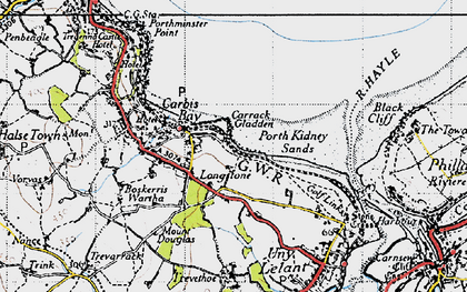 Old map of Longstone in 1946