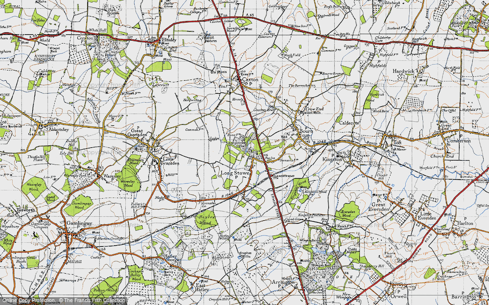 Old Map of Longstowe, 1946 in 1946