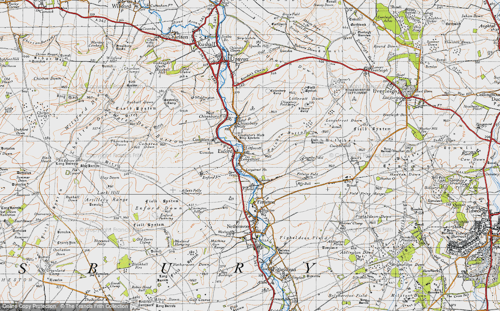 Old Map of Longstreet, 1940 in 1940