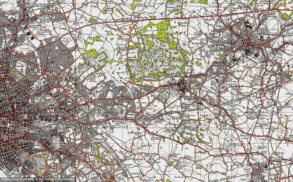 Old Map of Longview, 1947 in 1947