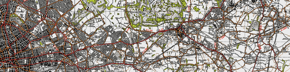 Old map of Longview in 1947