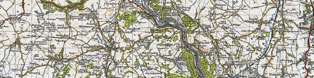 Old map of Longway Bank in 1947