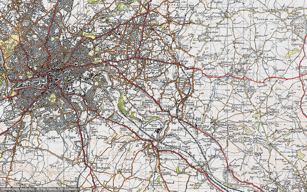 Old Map of Longwell Green, 1946 in 1946
