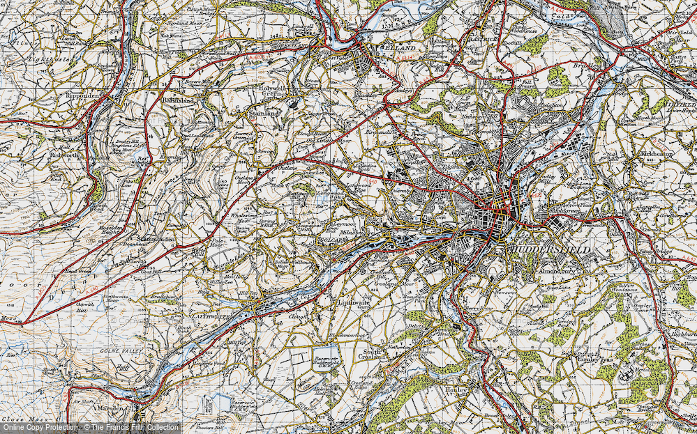 Old Map of Longwood, 1947 in 1947