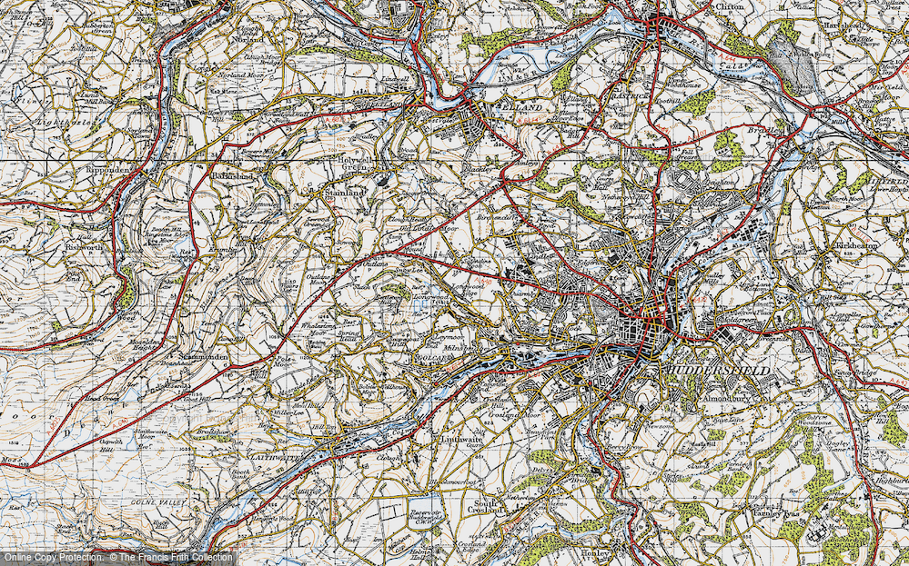 Old Map of Longwood Edge, 1947 in 1947