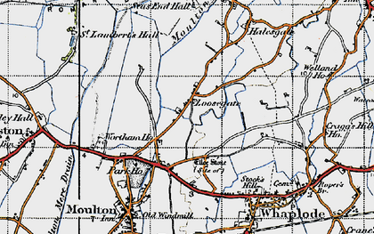 Old map of Loosegate in 1946