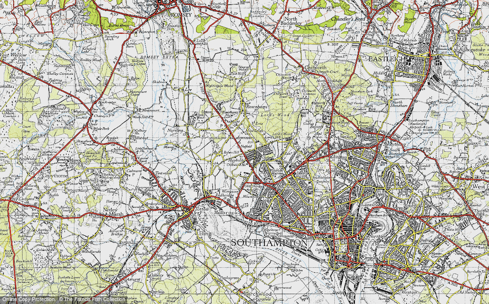 Old Map of Lord's Hill, 1945 in 1945