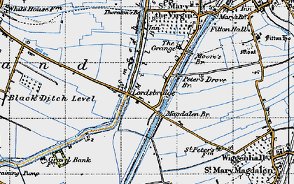 Old map of Lordsbridge in 1946
