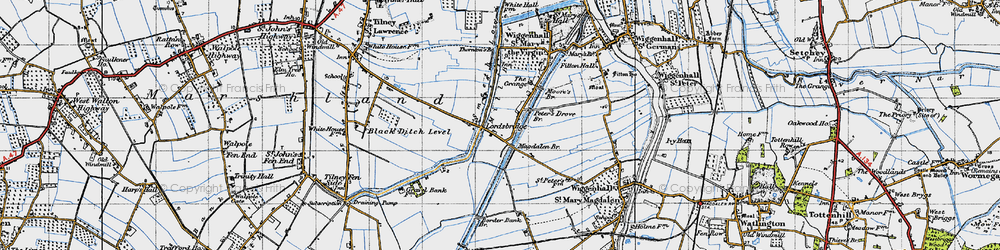 Old map of Lordsbridge in 1946