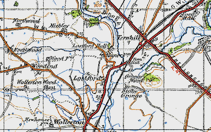 Old map of Lostford in 1947