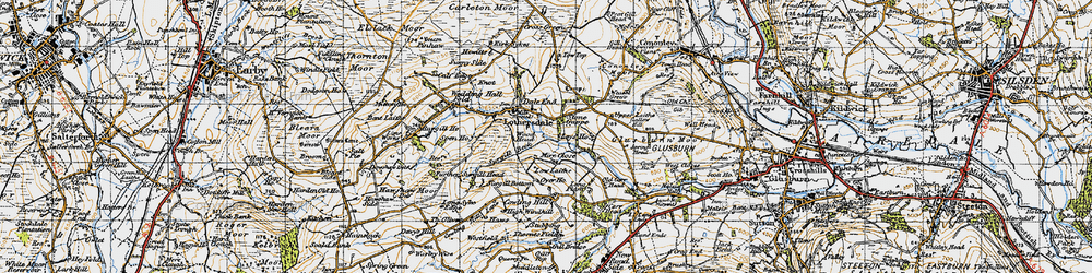 Old map of Leys Ho in 1947