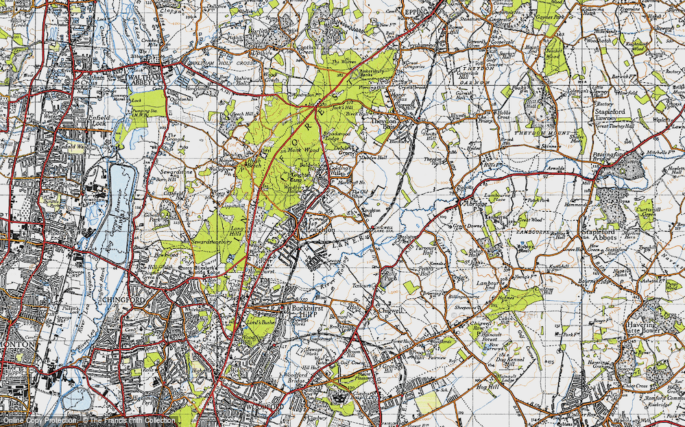 Old Map of Loughton, 1946 in 1946
