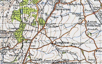 Old map of Loughton in 1947