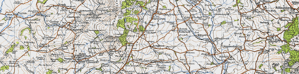 Old map of Loughton in 1947