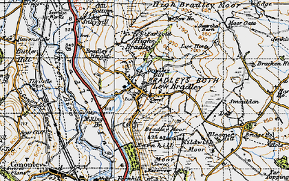 Old map of Bloomer Hill in 1947