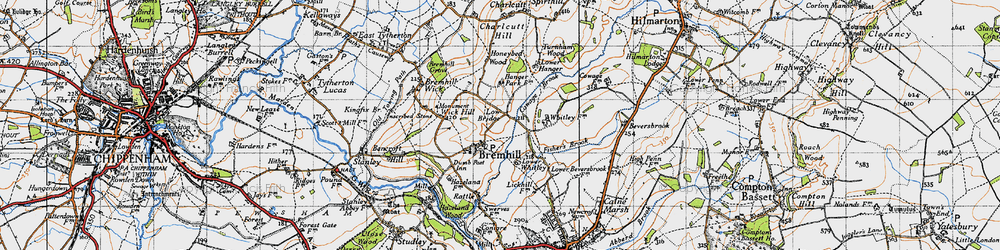 Old map of Low Bridge in 1940
