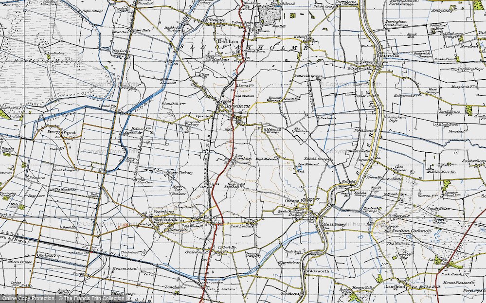 Old Map of Low Burnham, 1947 in 1947