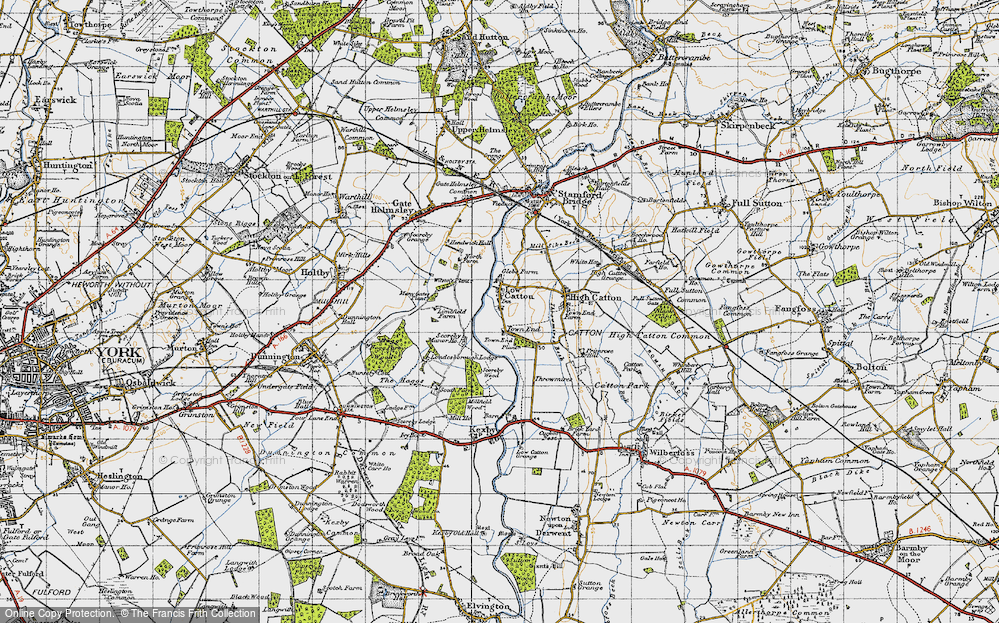 Old Map of Low Catton, 1947 in 1947