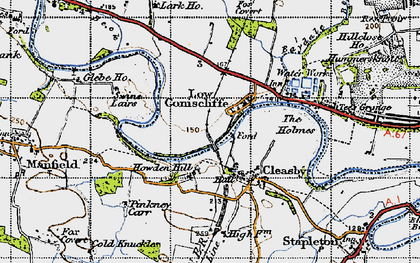 Old map of Low Coniscliffe in 1947