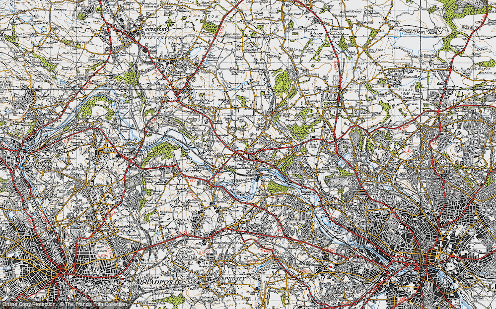 Old Map of Low Fold, 1947 in 1947