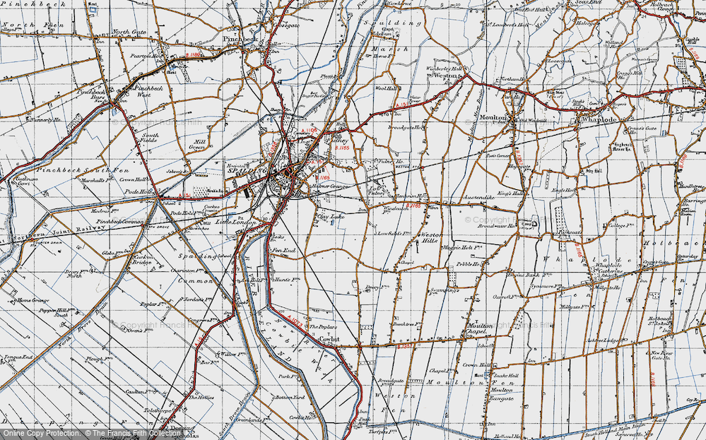 Old Map of Low Fulney, 1946 in 1946