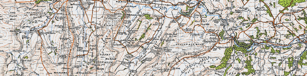 Old map of Low Garth in 1947