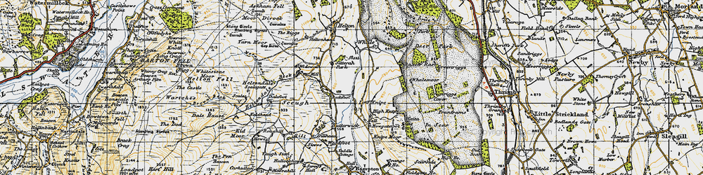 Old map of Low Knipe in 1947