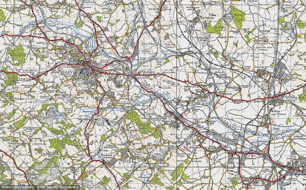 Old Map of Low Laithes, 1947 in 1947