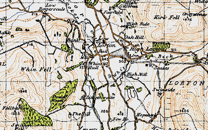 Old map of Whinfell Hall in 1947