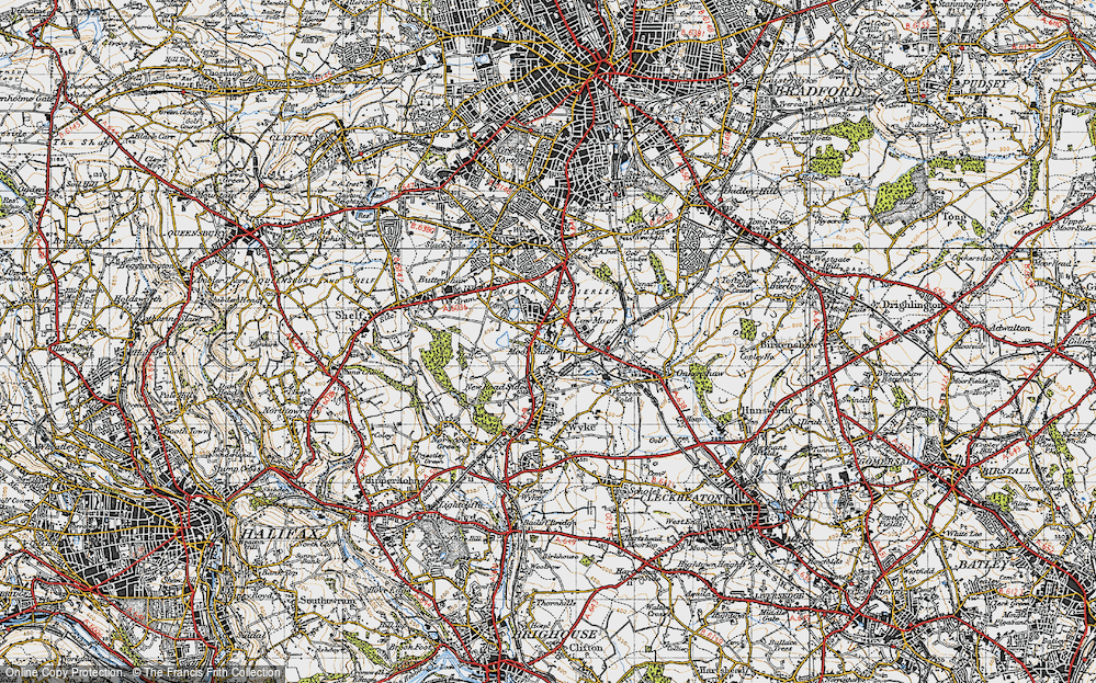 Old Map of Low Moor, 1947 in 1947