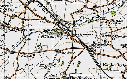 Old map of Low Street in 1946